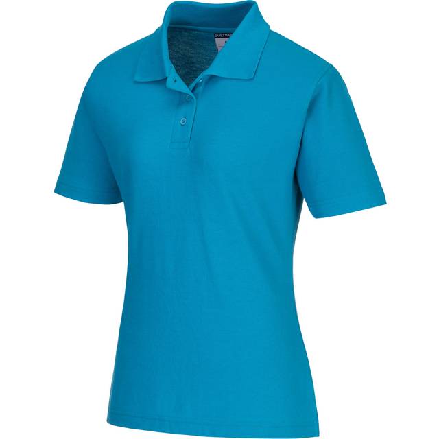Portwest Naples Women&apos;s Polo Shirt B209 Aqua 2XL Colour: Aqua, Si