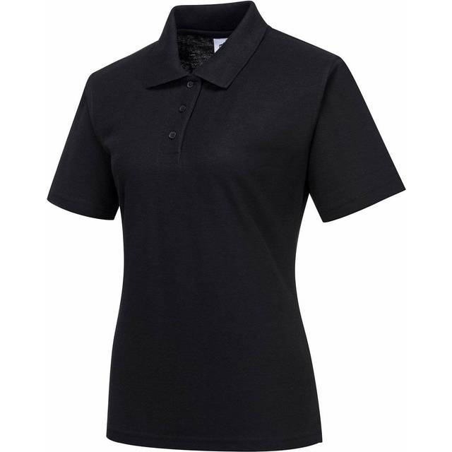 Portwest Naples Women&apos;s Polo Shirt B209 Black 2XL Colour: Black,
