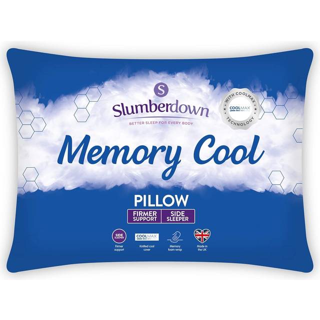 Single Memory Cool Firm Support Pillow - White - One Size