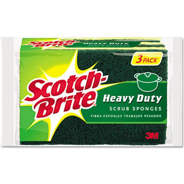 Scotch-Brite Heavy Duty Scrub Sponges 3/Pkg-