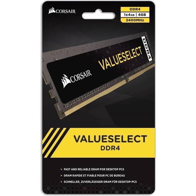 Corsair CMV8GX4M1A2666C18 Value Select 8GB (1 x 8GB) DDR4 2666Mhz C18 Mainstream Notebook Memory Kit, Black