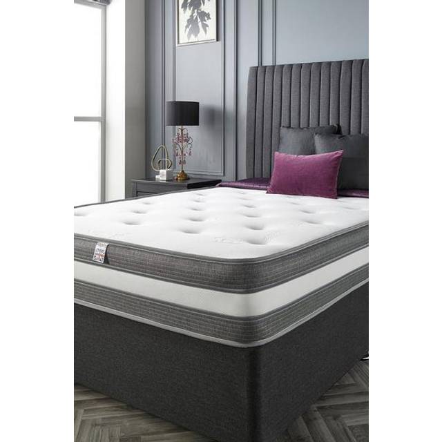 Aspire Double Cashmere 1000 Pocket Tufted Mattress - Aspire Beds - White