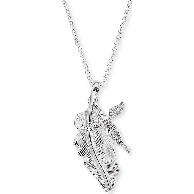 Engelsrufer Kette ERN-FEDER-ANGEL-ZI - silber