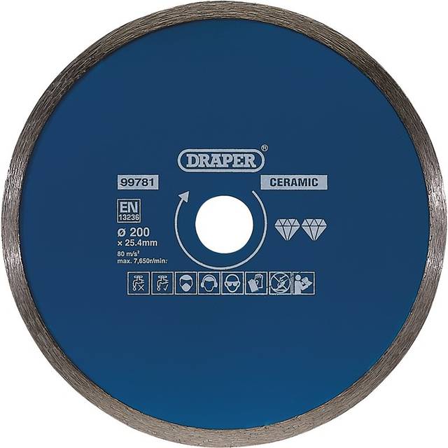 Draper 99781 Continuous Diamond Blade (200mm)