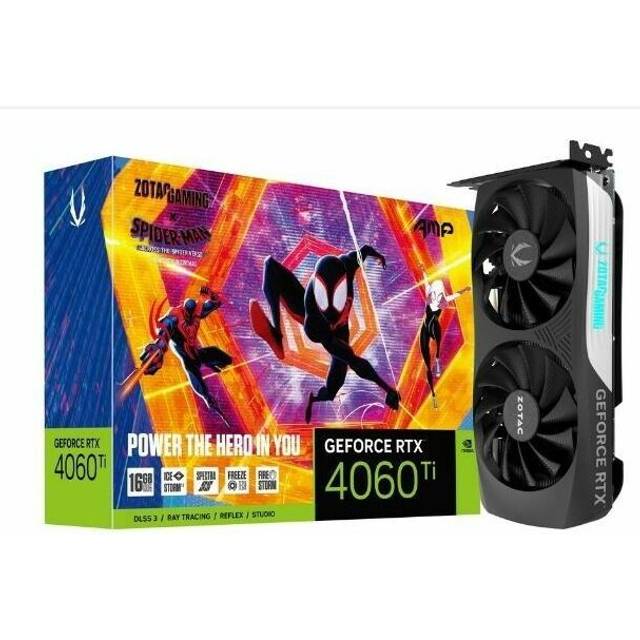 Zotac GAMING GeForce RTX 4060 Ti 16 GB AMP Spider-Man: Across the Spider-Verse Inspired Bundle
