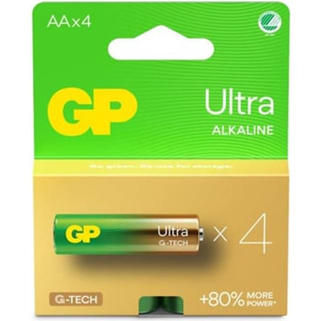 GP Ultra Alkaline AA 4-p Svanenmärkt