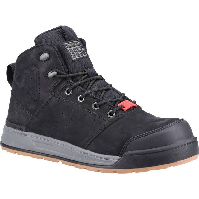 Hard Yakka 3056 Lace Zip Safety Boot - Black - Size 11