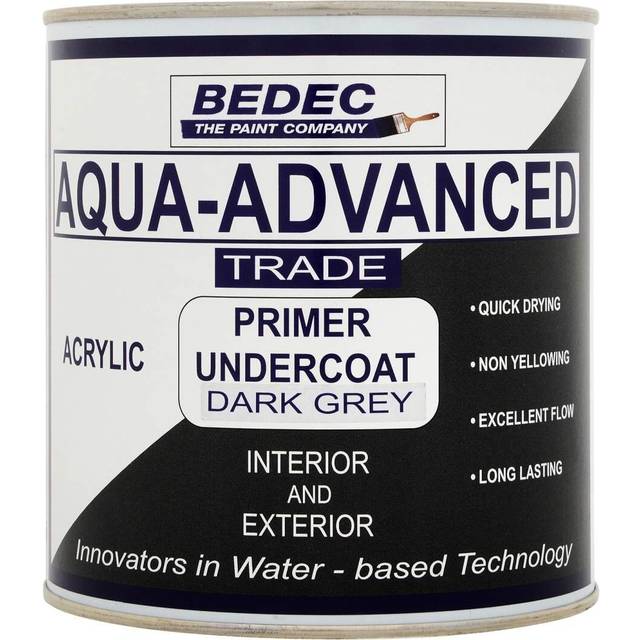 Bedec Aqua Advanced Primer Undercoat - Dark Grey - 1 Litre