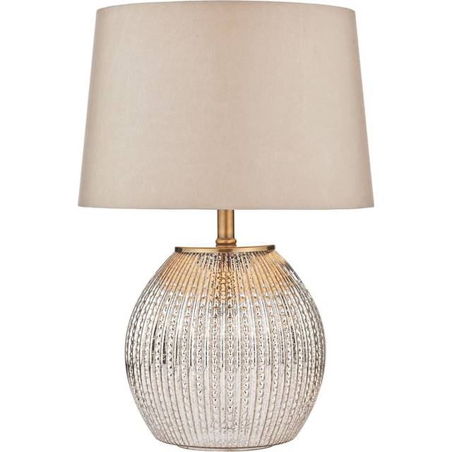 Dar Lighting Group Dar SON4232 Sonia Table Lamp Antique Silver