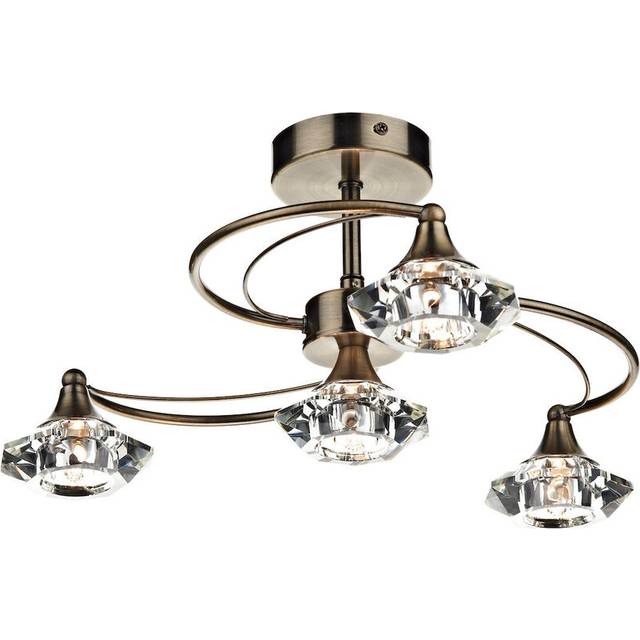 Dar Lighting Group Dar LUT0475 Luther 4 Light Ceiling Light