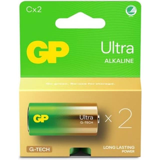 GP Ultra Alkaline C batteri | 14AU/LR14 | 2-pack