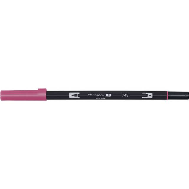 Penselpenna Tombow ABT Dual Brush Pen Hot Pink 743 - Rosa