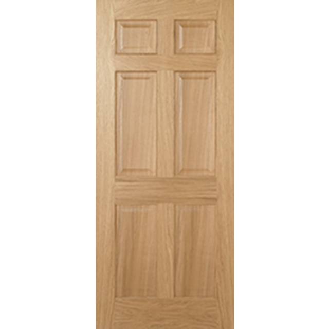 LPD Oak Regency 6P - Prefinished Internal Door (Size: 1981 x 838mm, Thickness: 44mm, Fire Door: Yes)