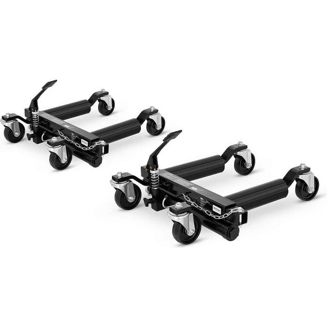 MSW - Hydraulic Wheel Dolly Car Skate Vehicle Positioning Jack Foot Pump 2 Pcs 680Kg