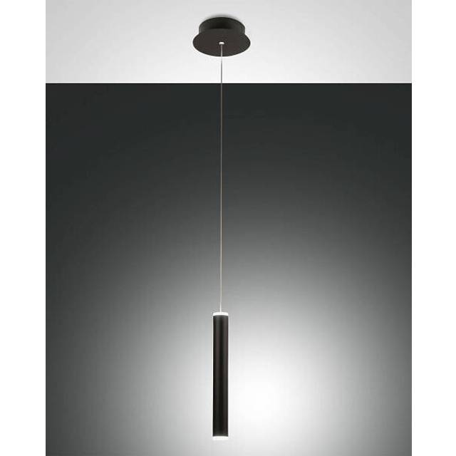 Fabas Luce LED hänglampa Prado, 1 lampa, svart, dimbar