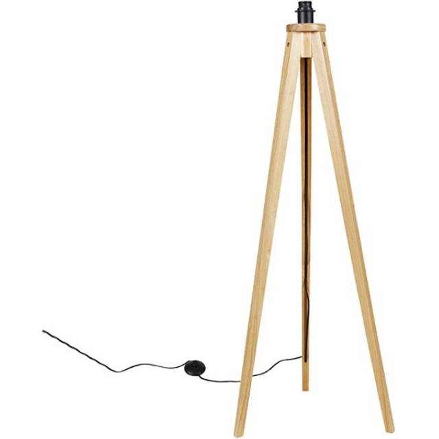 Qazqa - Country Floor Lamp Tripod Natural - Tripod Classic