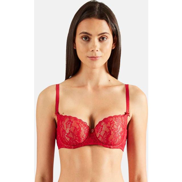 Aubade rosessence bra half cup lace non padded moulded bras luxury lingerie