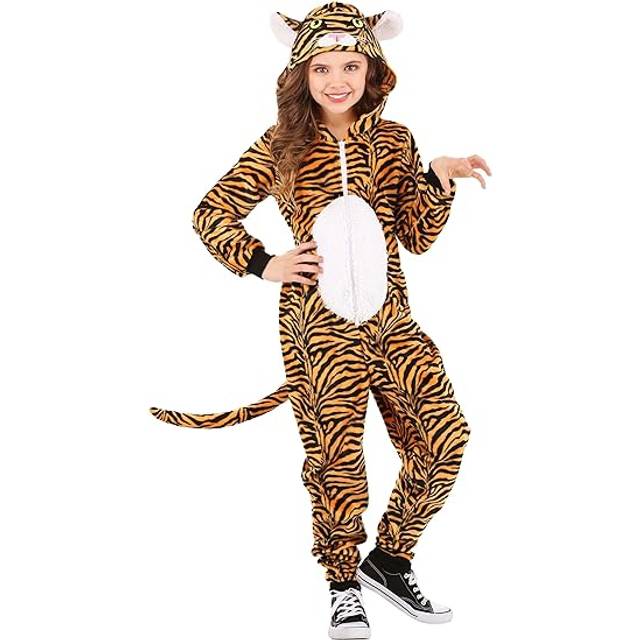 Tiger Onesie Kid's Costume - Black&#47;Orange&#47;White (XL)