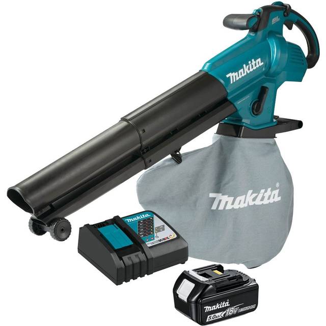 DUB187T002 18V lxt Brushless Cordless Garden Leaf Blower Vacuum + 5ah - Makita