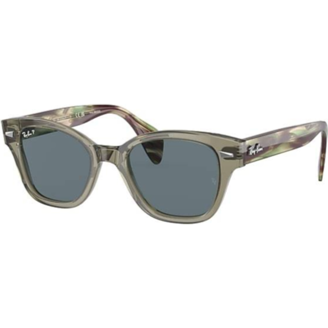 Ray-Ban RB 0880S 66353R, SQUARE Sunglasses, UNISEX, polarised, available with prescription - Green
