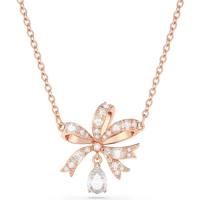 Swarovski Volta Rose Gold Tone Crystal Pear Pendant