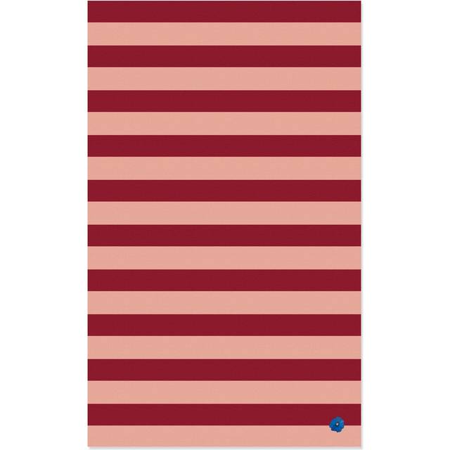 Byon Leya stripe duk 150x250 cm Röd-rosa
