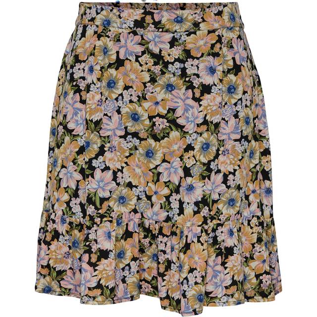 pieces - Kjol pcNya HW Skirt - Orange