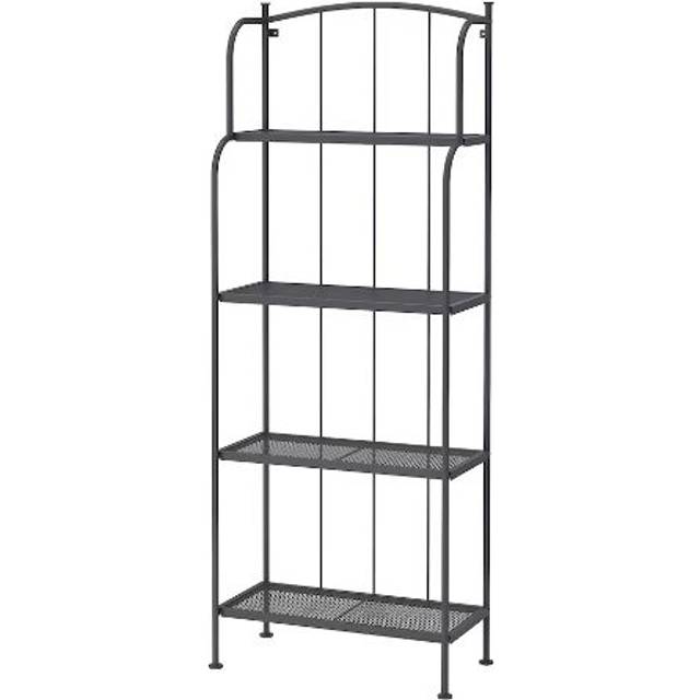 LÄCKÖ Shelving unit, outdoor, grey, 61x160 cm