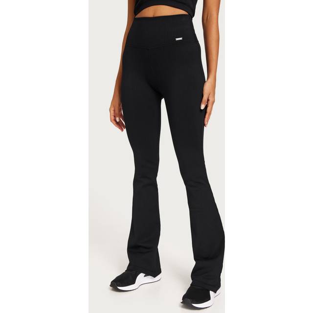 Aim´n Ribbed Seamless Flare Tights Träningskläder Black - Large
