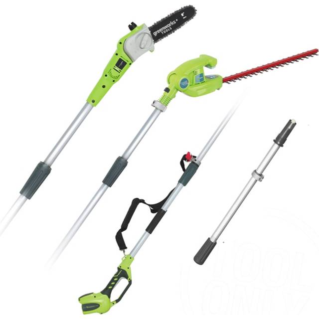 "417740 Greenworks Pole Saw and Hedge Trimmer without Battery ""G40PSH"" 1300607"