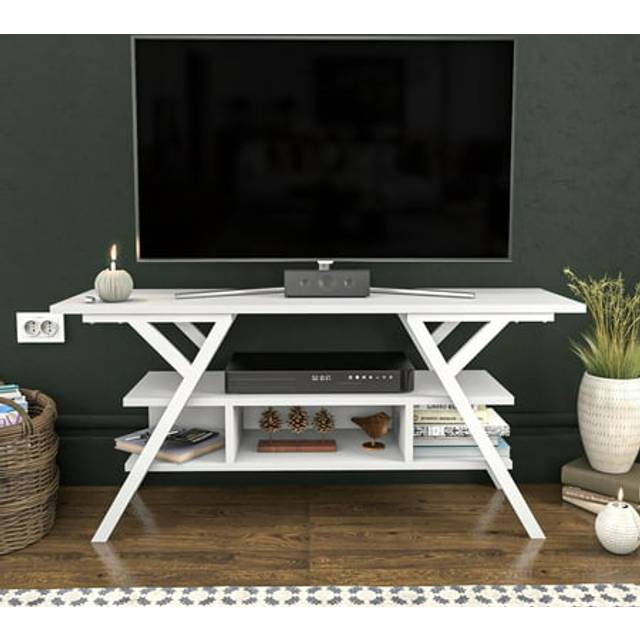 Minerva TV Unit - White&White