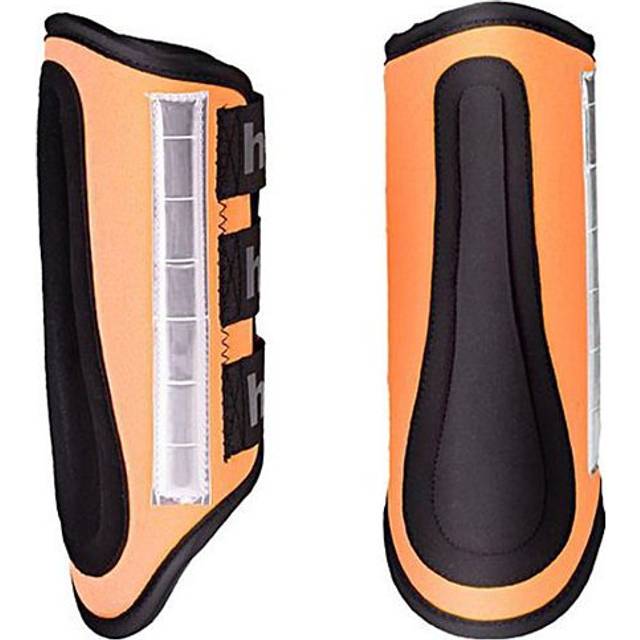 Reflective horse gaiters Horze BZeen - Orange