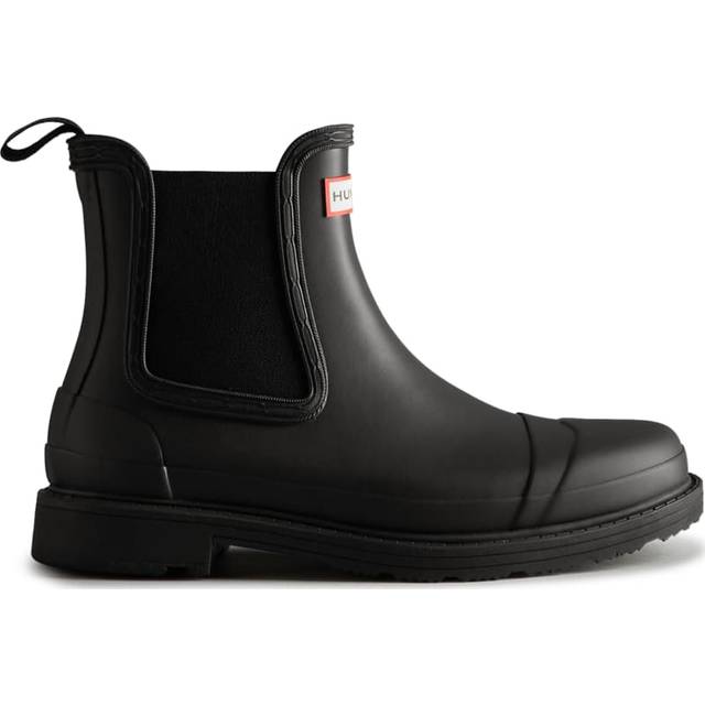 Hunter womens boots commando chelsea casual ankle pull on synthetic