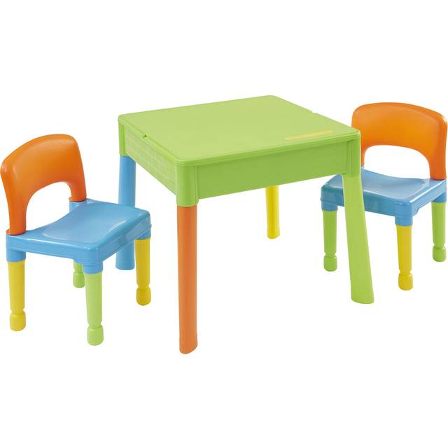 Liberty House Toys Kids 5-in-1 Plastic Play Table and Chairs Set - Multicolour, Multi