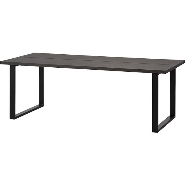 TRANEBO matbord, svart, 220x101x76 cm