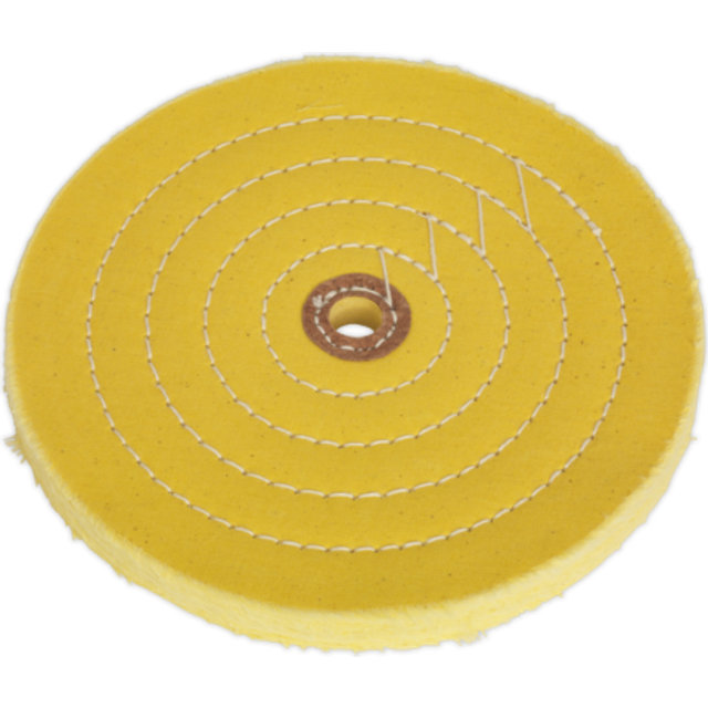 Sealey BG200BWC Buffing Wheel Ø200 x 16mm Ø16mm Bore Coarse