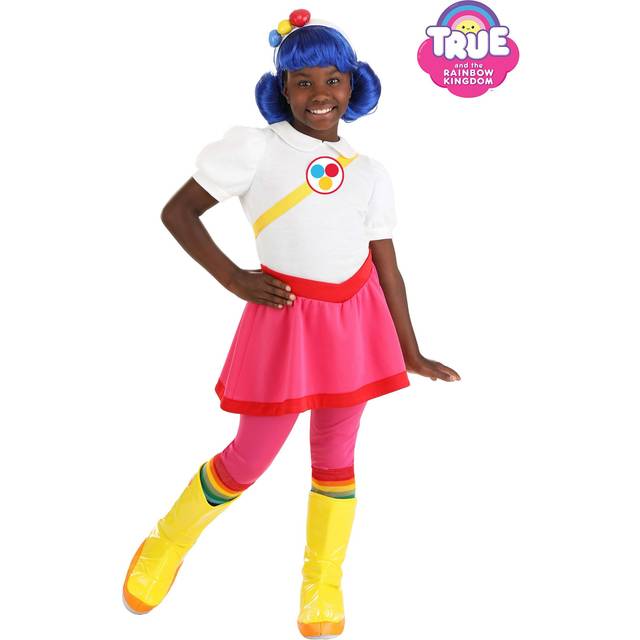 Deluxe True and the Rainbow Kingdom Costume for Girls | TV Show Costumes - Pink&#47;White&#47;Yellow (XS)