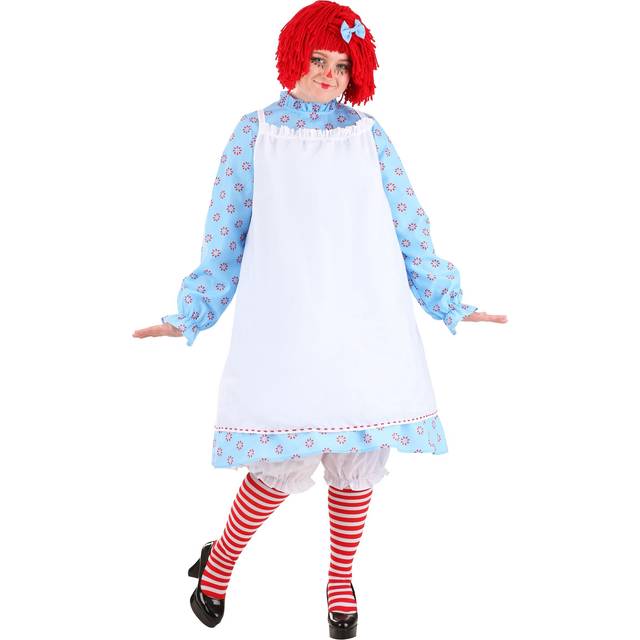 Plus Size Raggedy Ann Exclusive Costume for Women - Red&#47;Blue&#47;White (6X)