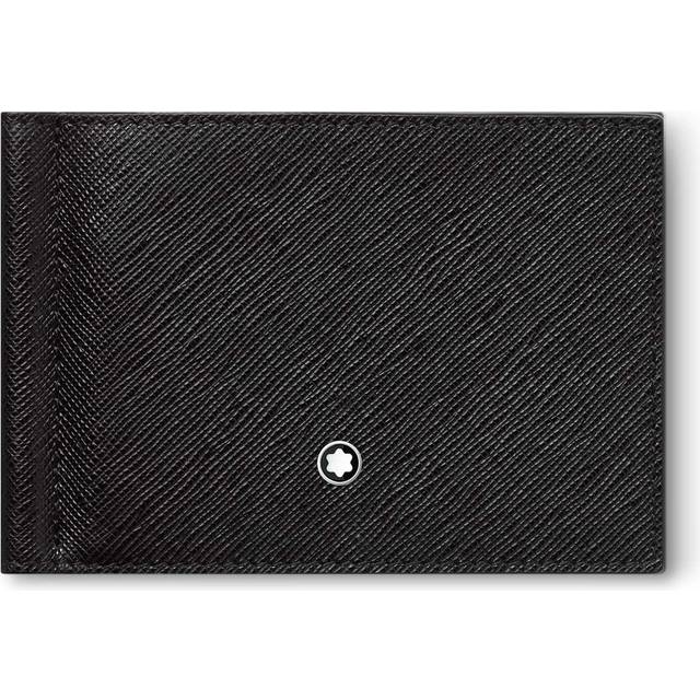 Montblanc - Montblanc Sartorial Wallet 6cc With Money Clip - Credit Card Wallets - Black (OneSize)