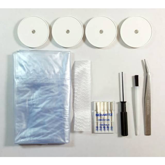 Juki MCS-1600 Cover Stitch and Chain Stitch Sewing Machine with Super Easy Looper Threading (White)
