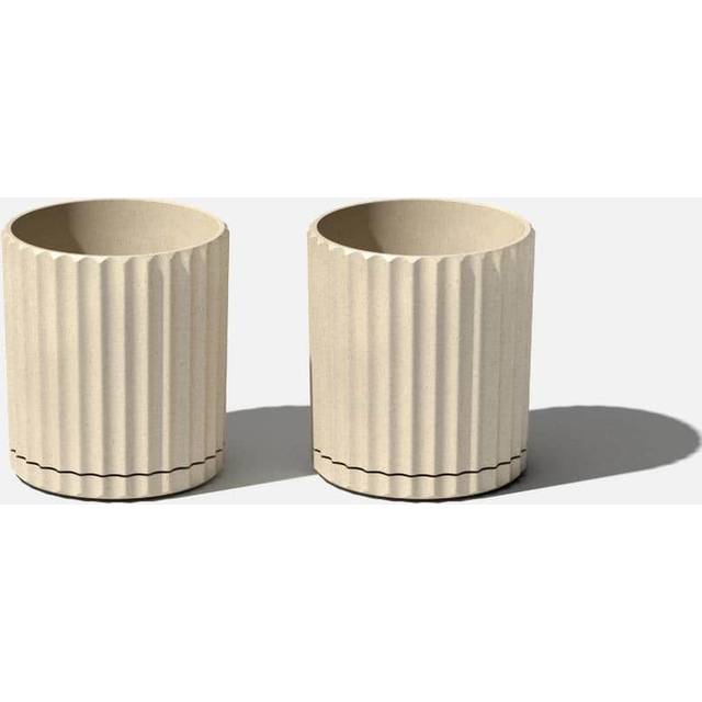 Veradek Demi Series Demi 6 Planter wTray  Sand  2 Pack