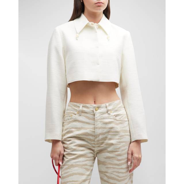 Ganni Linen-Blend Blazer