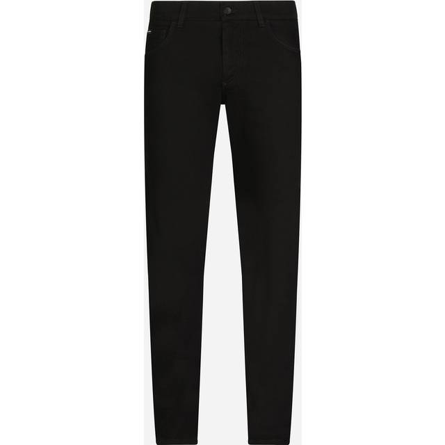 Black Cotton Stretch Slim Fit Denim Jeans - IT58 | XXL