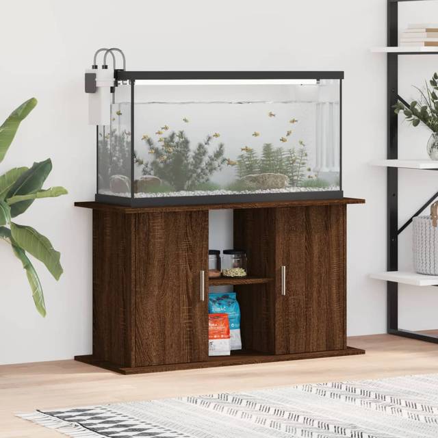 vidaXL Aquarium Stand Brown Oak 101x41x58 cm Engineered Wood