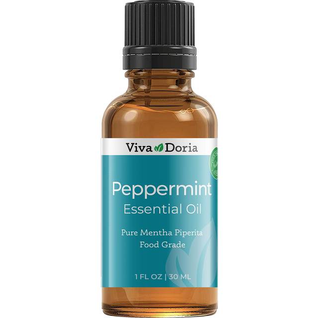 Viva Doria Peppermint Essential Oil  100% Pure  Natural  Northwest Peppermint Essential Oil  Undiluted  for Aromatherapy | Food Grade  30 mL (1 Fluid