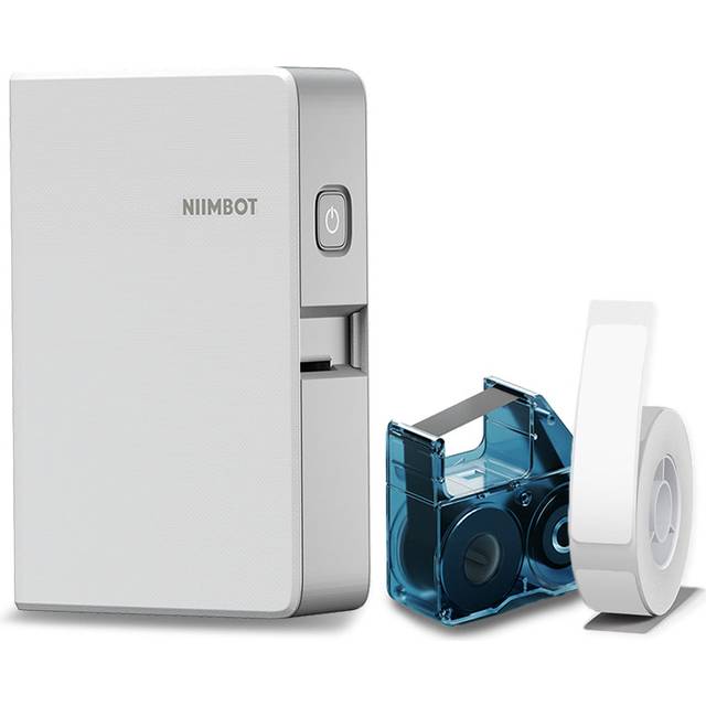 B18 Portable Label Maker, Wireless Bluetooth Connection, Mobile Editing, Support Color Printing, Mini Sticker Printer for Labeling Office Files, White
