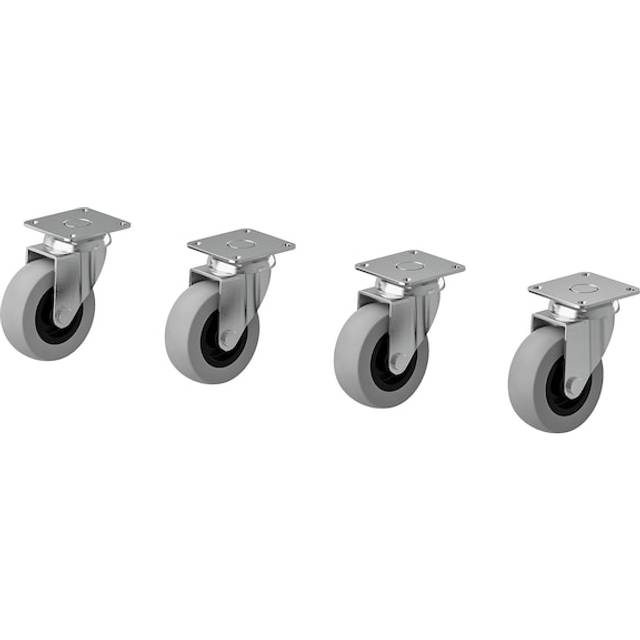 RILL Castor, grey, 50 mm