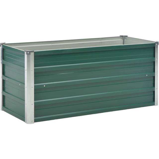 vidaXL Garden Raised Bed Brown 100x40x45 cm Galvanised Steel
