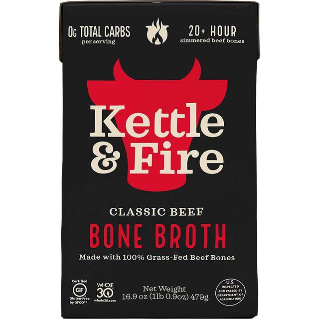 Kettle & Fire Gluten Free Grass-Fed Bone Broth Beef 16.2 fl oz