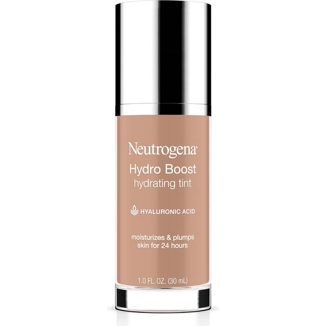 Neutrogena Hydro Boost Hydrating Tint with Hyaluronic Acid  Lightweight Water Gel Formula  Moisturizing  Oil-Free & Non-Comedogenic Liquid Founda